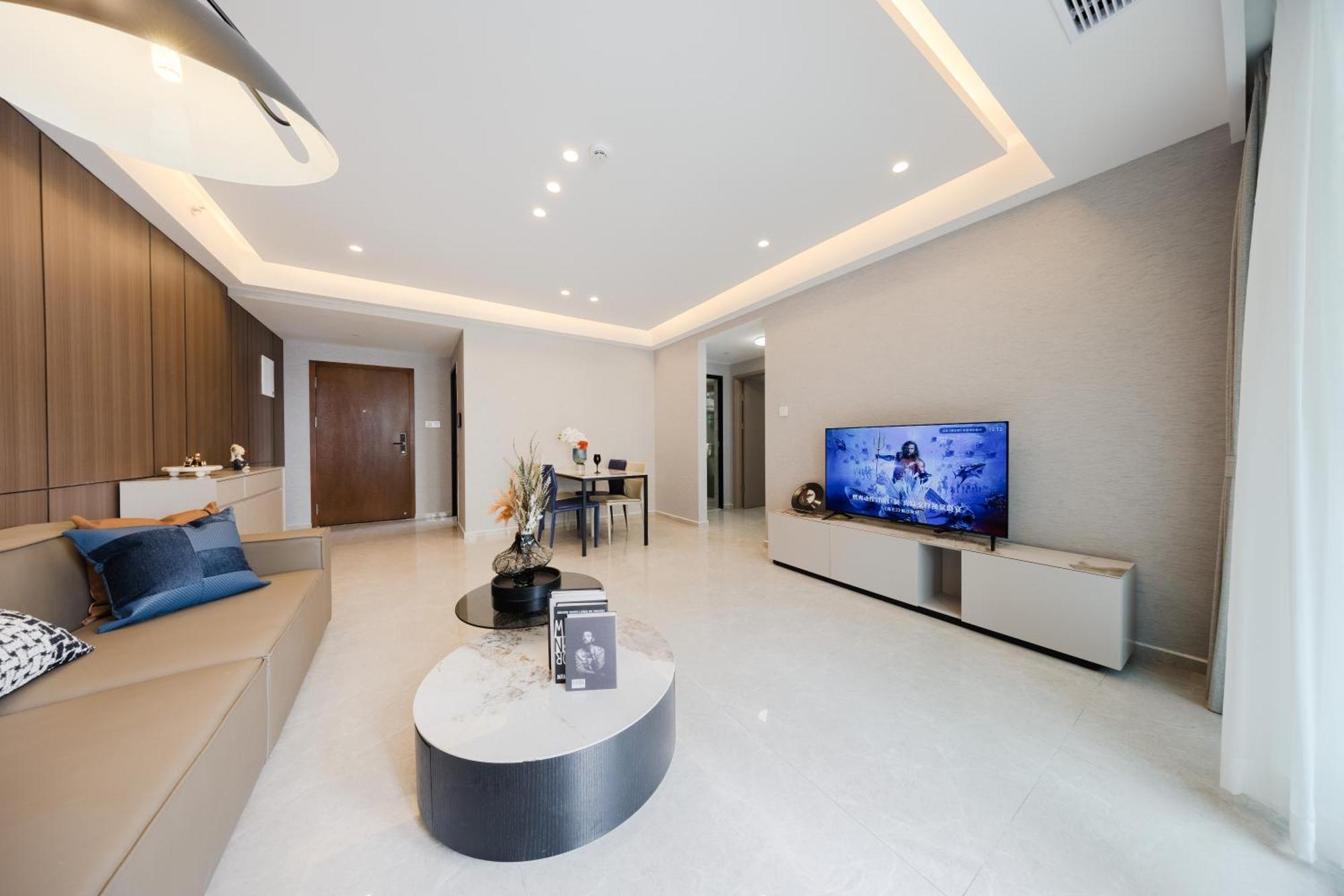 Boruisi Video And Audio Light House - Shenzhen Convention And Exhibition Center Gangxia Metro Station Aparthotel Exterior foto