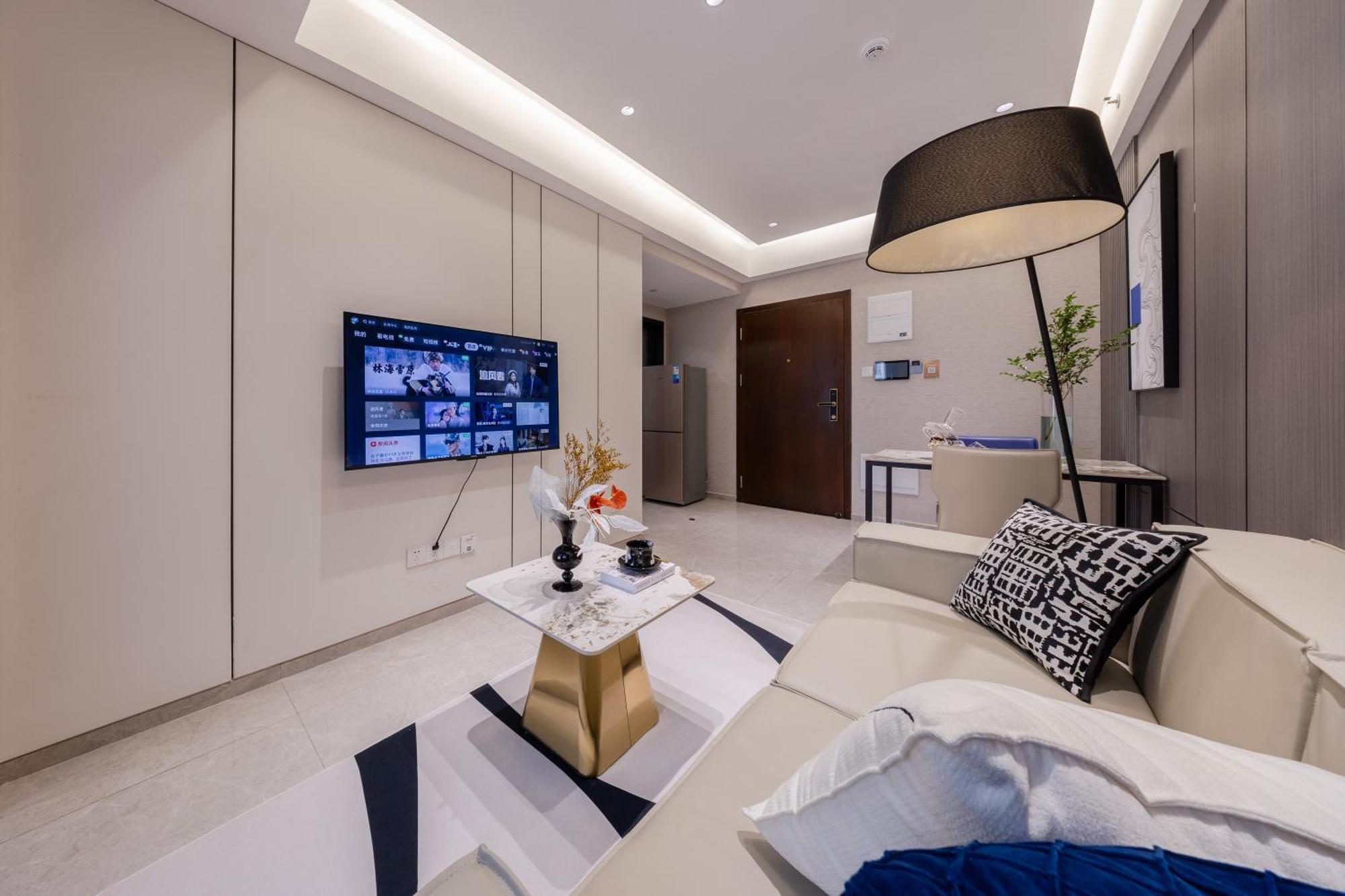 Boruisi Video And Audio Light House - Shenzhen Convention And Exhibition Center Gangxia Metro Station Aparthotel Exterior foto